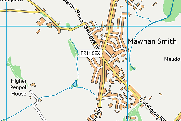 TR11 5EX map - OS VectorMap District (Ordnance Survey)