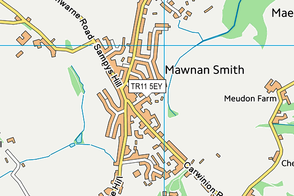 TR11 5EY map - OS VectorMap District (Ordnance Survey)