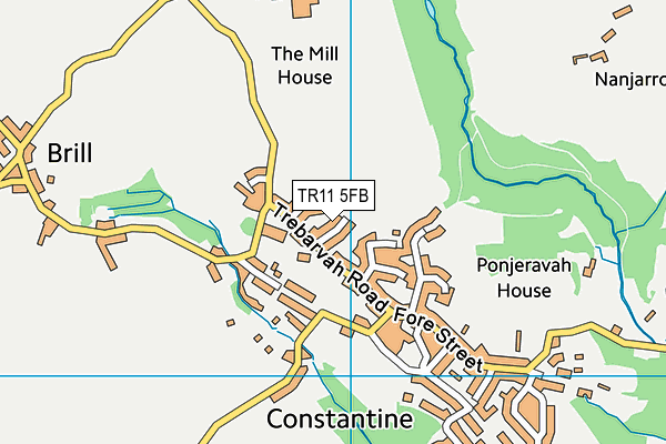 TR11 5FB map - OS VectorMap District (Ordnance Survey)