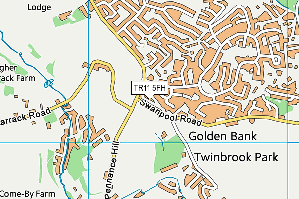 TR11 5FH map - OS VectorMap District (Ordnance Survey)