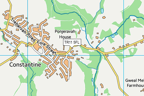 TR11 5FL map - OS VectorMap District (Ordnance Survey)