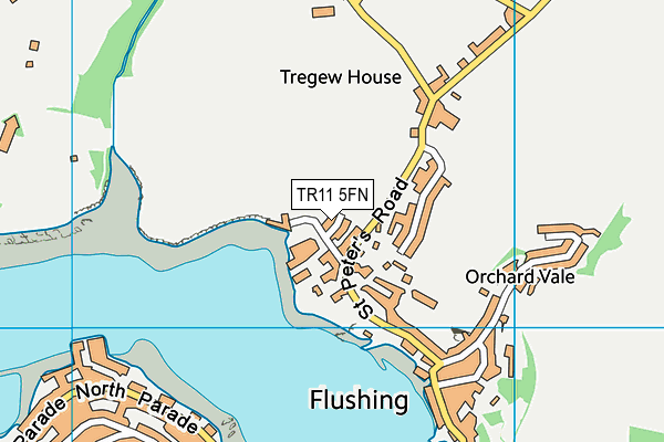 TR11 5FN map - OS VectorMap District (Ordnance Survey)