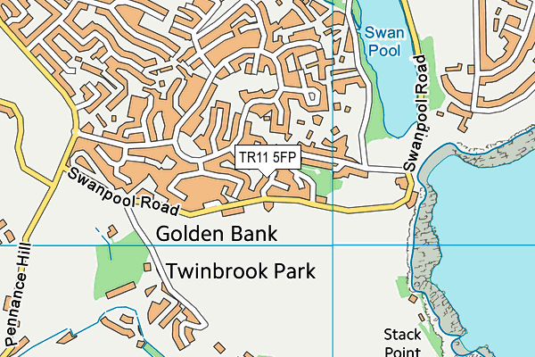 TR11 5FP map - OS VectorMap District (Ordnance Survey)