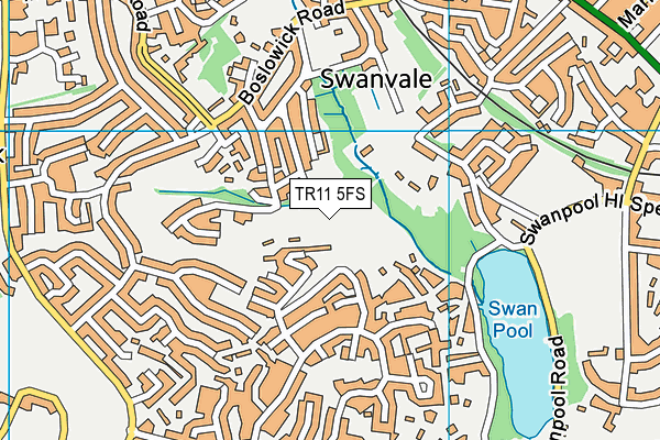 TR11 5FS map - OS VectorMap District (Ordnance Survey)