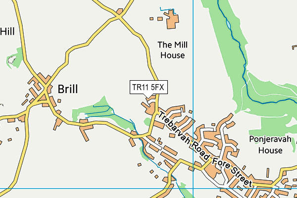 TR11 5FX map - OS VectorMap District (Ordnance Survey)