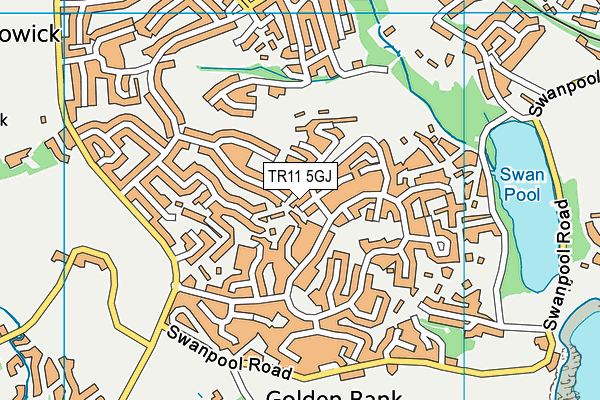 TR11 5GJ map - OS VectorMap District (Ordnance Survey)