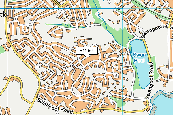TR11 5GL map - OS VectorMap District (Ordnance Survey)
