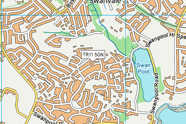 TR11 5GN map - OS VectorMap District (Ordnance Survey)