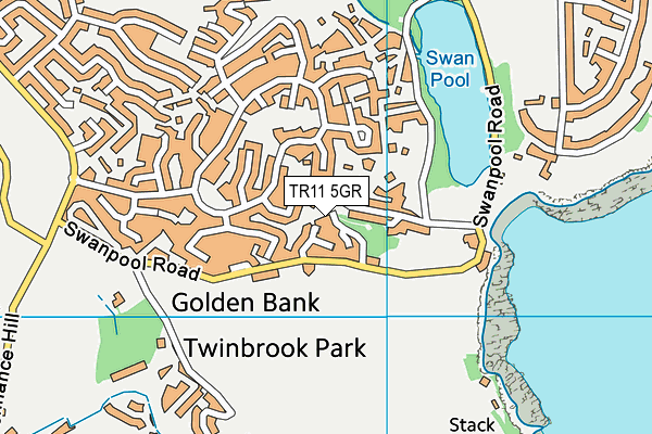 TR11 5GR map - OS VectorMap District (Ordnance Survey)