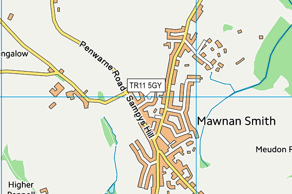 TR11 5GY map - OS VectorMap District (Ordnance Survey)