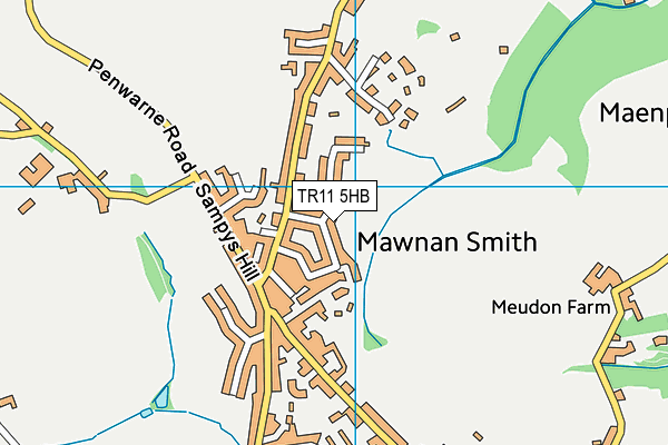 TR11 5HB map - OS VectorMap District (Ordnance Survey)
