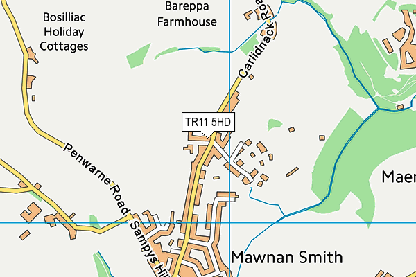 TR11 5HD map - OS VectorMap District (Ordnance Survey)
