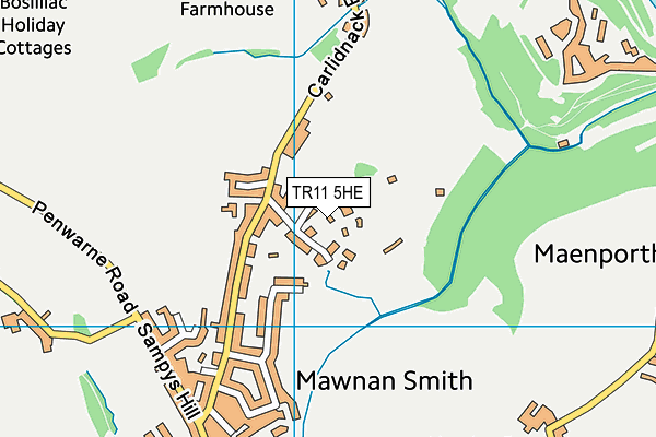 TR11 5HE map - OS VectorMap District (Ordnance Survey)