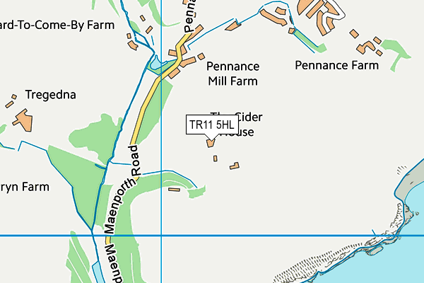 TR11 5HL map - OS VectorMap District (Ordnance Survey)