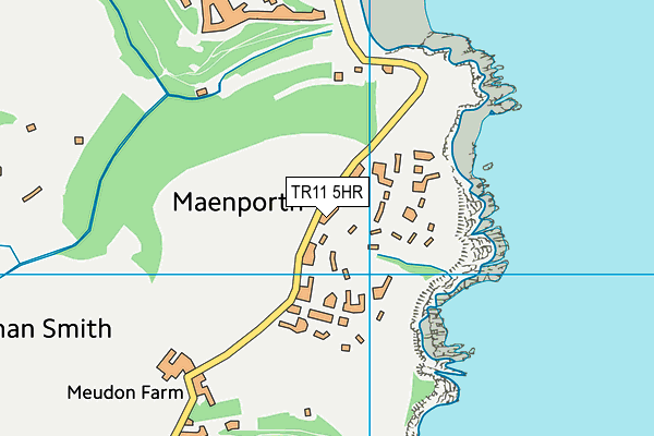 TR11 5HR map - OS VectorMap District (Ordnance Survey)