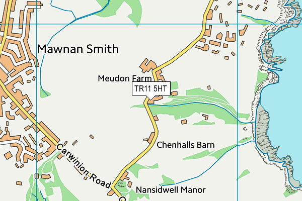 TR11 5HT map - OS VectorMap District (Ordnance Survey)