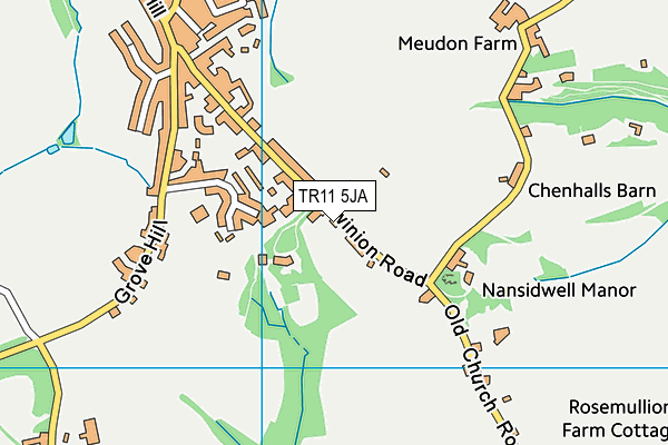 TR11 5JA map - OS VectorMap District (Ordnance Survey)