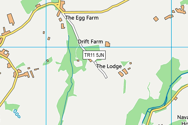 TR11 5JN map - OS VectorMap District (Ordnance Survey)