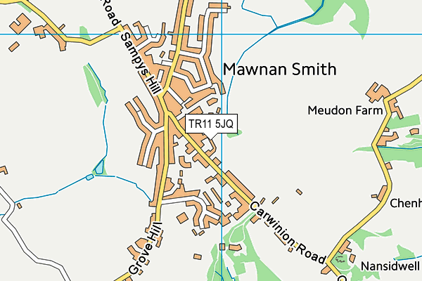 TR11 5JQ map - OS VectorMap District (Ordnance Survey)