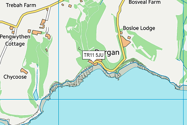 TR11 5JU map - OS VectorMap District (Ordnance Survey)