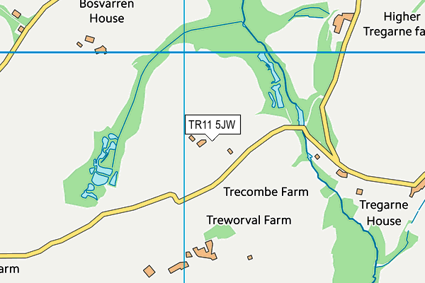 TR11 5JW map - OS VectorMap District (Ordnance Survey)