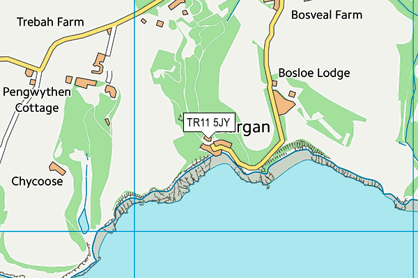 TR11 5JY map - OS VectorMap District (Ordnance Survey)