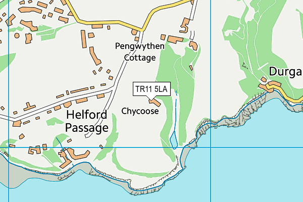 TR11 5LA map - OS VectorMap District (Ordnance Survey)