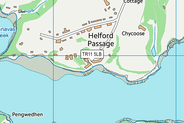 TR11 5LB map - OS VectorMap District (Ordnance Survey)