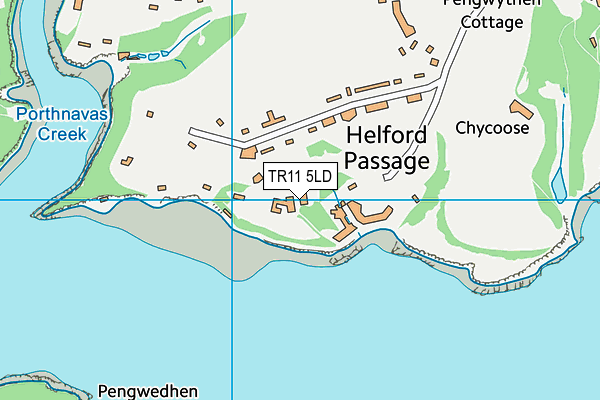 TR11 5LD map - OS VectorMap District (Ordnance Survey)