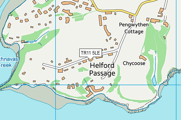 TR11 5LE map - OS VectorMap District (Ordnance Survey)