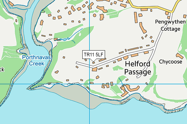 TR11 5LF map - OS VectorMap District (Ordnance Survey)