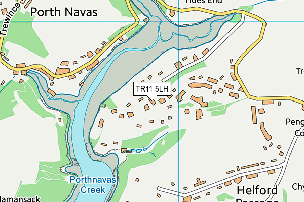 TR11 5LH map - OS VectorMap District (Ordnance Survey)