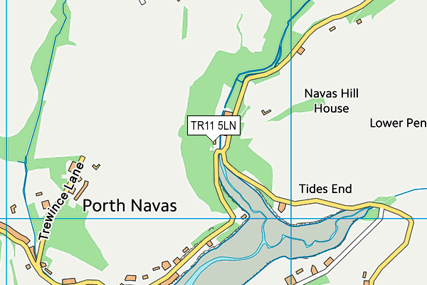 TR11 5LN map - OS VectorMap District (Ordnance Survey)