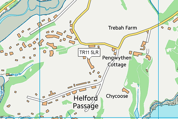 TR11 5LR map - OS VectorMap District (Ordnance Survey)