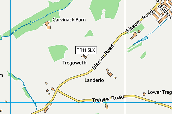 TR11 5LX map - OS VectorMap District (Ordnance Survey)