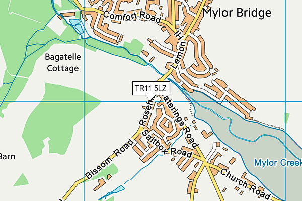TR11 5LZ map - OS VectorMap District (Ordnance Survey)