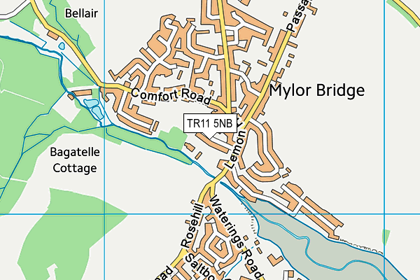 TR11 5NB map - OS VectorMap District (Ordnance Survey)