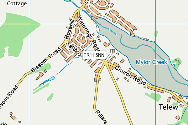TR11 5NN map - OS VectorMap District (Ordnance Survey)
