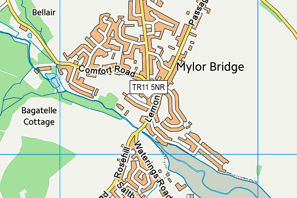 Map of LEMON HILL GARDENS MANAGEMENT COMPANY (MYLOR BRIDGE) LIMITED at district scale