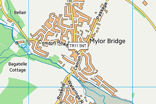 TR11 5NT map - OS VectorMap District (Ordnance Survey)