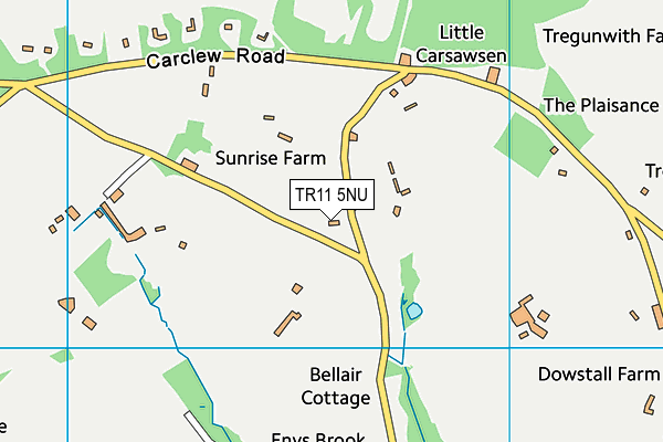 TR11 5NU map - OS VectorMap District (Ordnance Survey)