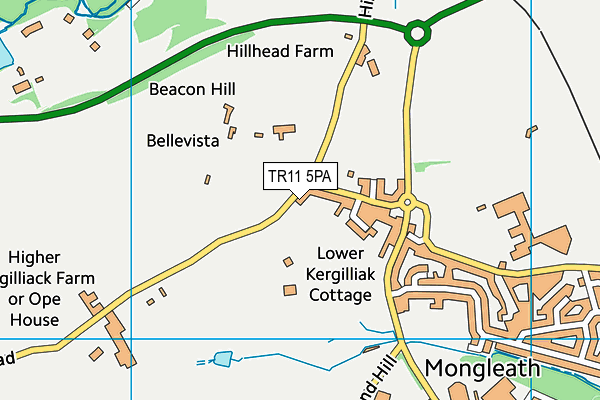 TR11 5PA map - OS VectorMap District (Ordnance Survey)