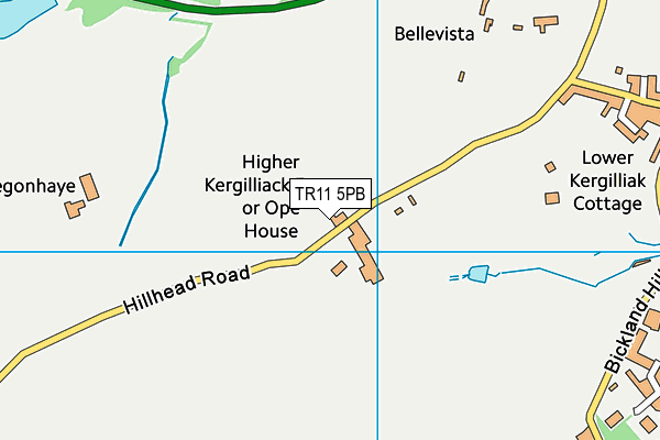 TR11 5PB map - OS VectorMap District (Ordnance Survey)