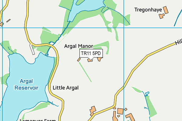 TR11 5PD map - OS VectorMap District (Ordnance Survey)