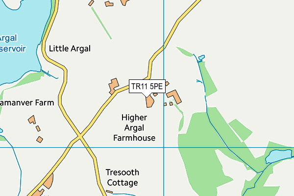 TR11 5PE map - OS VectorMap District (Ordnance Survey)