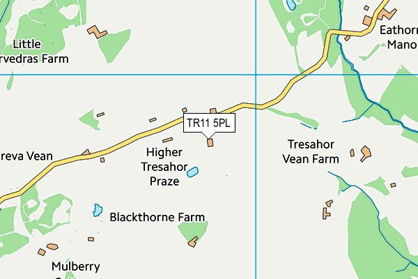 TR11 5PL map - OS VectorMap District (Ordnance Survey)