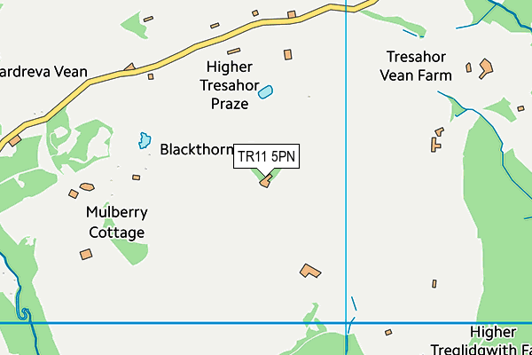 TR11 5PN map - OS VectorMap District (Ordnance Survey)