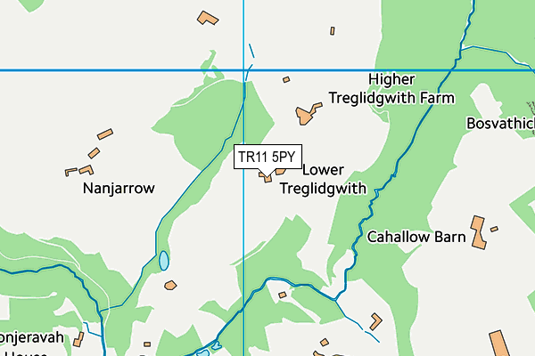 TR11 5PY map - OS VectorMap District (Ordnance Survey)