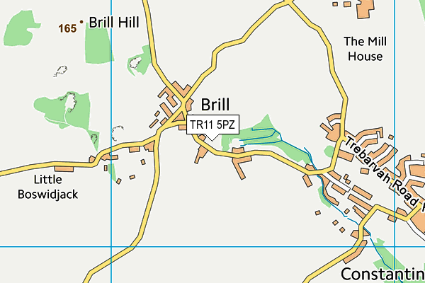 TR11 5PZ map - OS VectorMap District (Ordnance Survey)