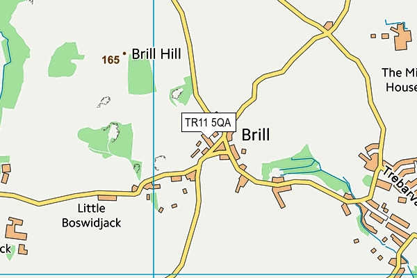 TR11 5QA map - OS VectorMap District (Ordnance Survey)